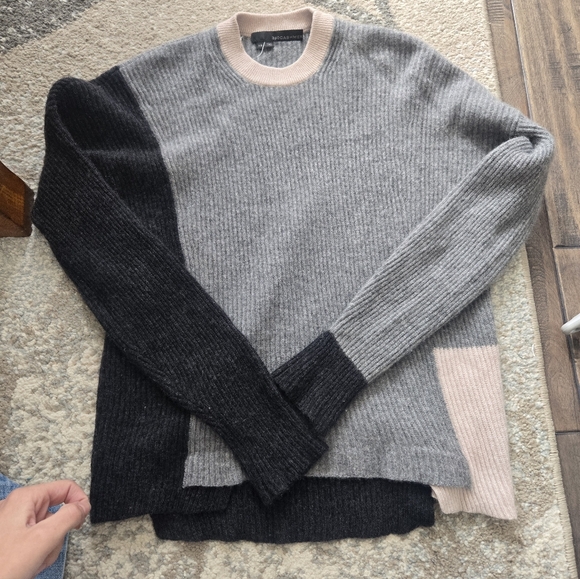 360 Cashmere  Colourblock Crewneck Sweater - Picture 3 of 8